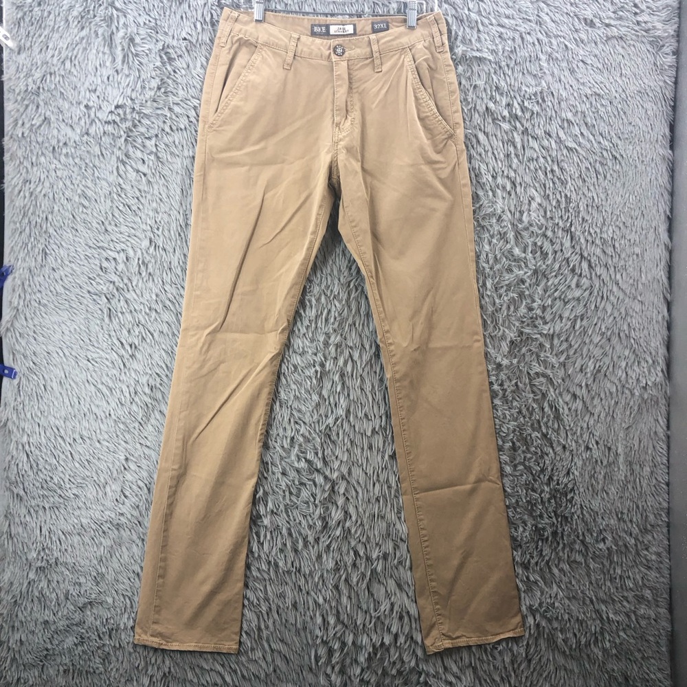 BKE Buckle Pants Mens Size 32 XL Tan Jake Straight Leg Chinos Khakis Jeans